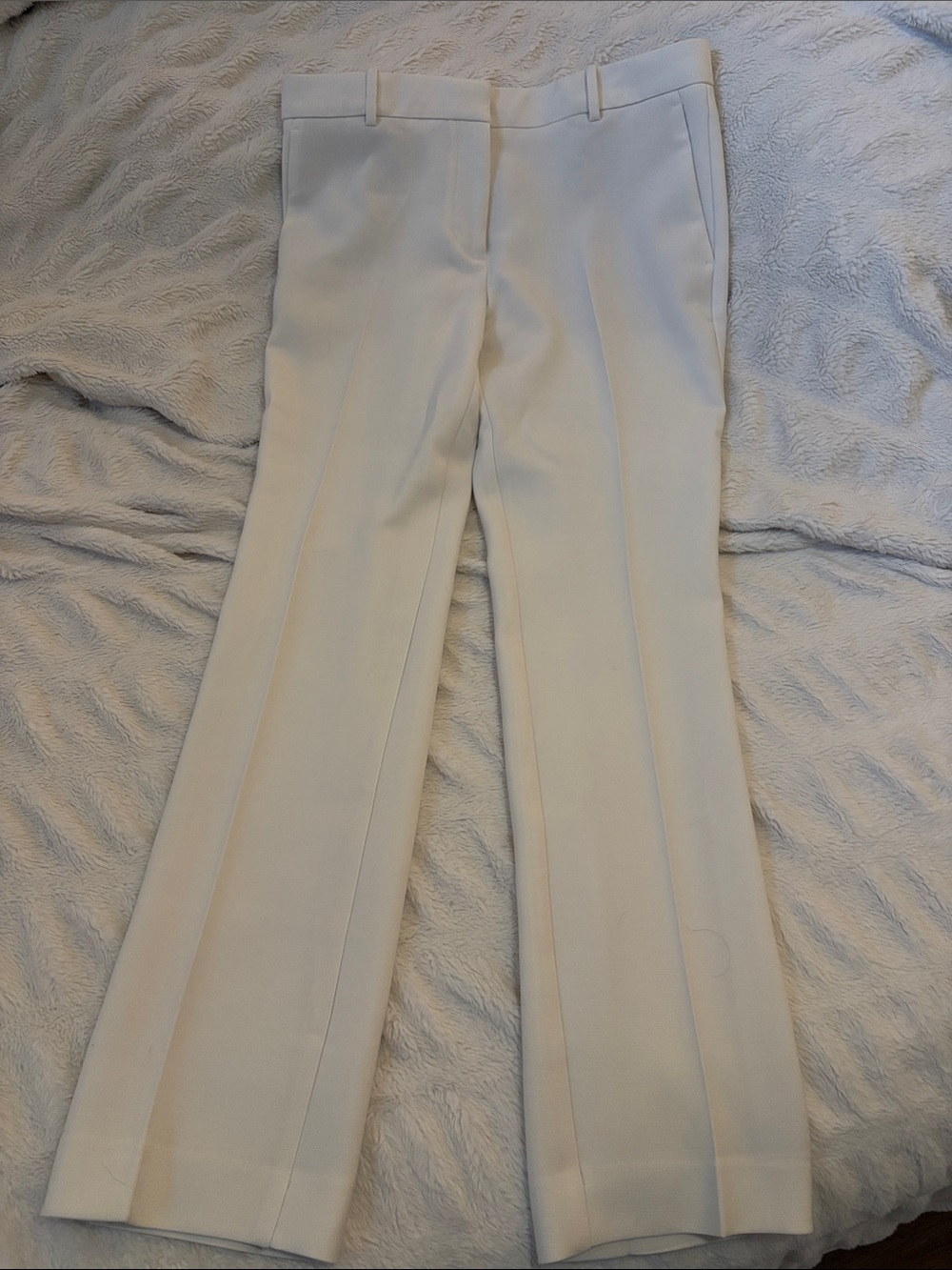 Ann Taylor Cream Boot Cut Dress Pants